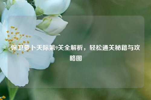 保卫萝卜天际第9关全解析，轻松通关秘籍与攻略图