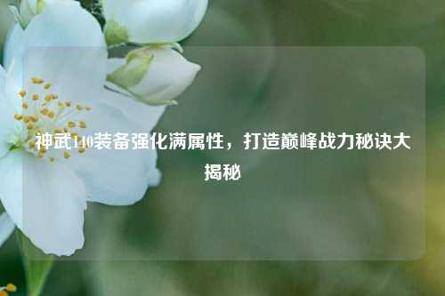 神武140装备强化满属性,打造巅峰战力秘诀大揭秘