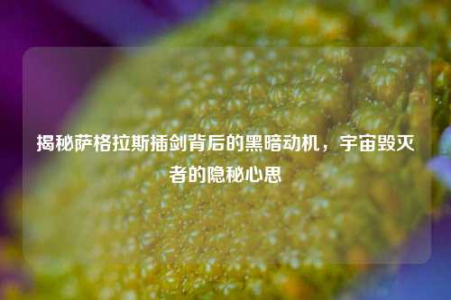 揭秘萨格拉斯插剑背后的黑暗动机,宇宙毁灭者的隐秘心思