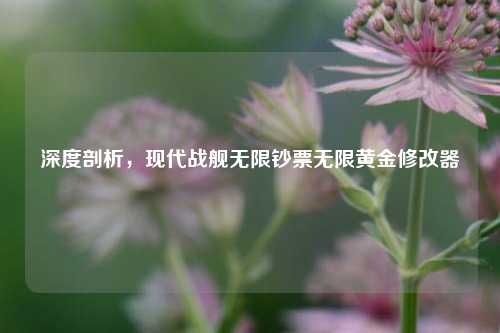 深度剖析，现代战舰无限钞票无限黄金修改器