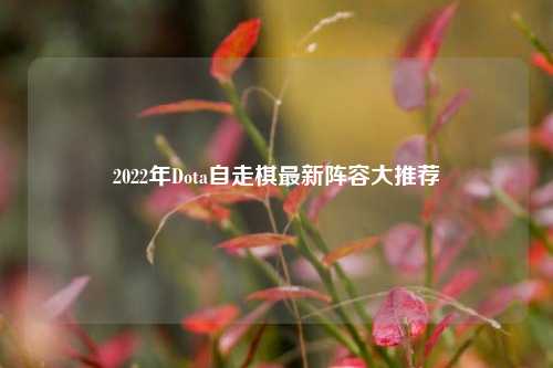 2022年Dota自走棋最新阵容大推荐