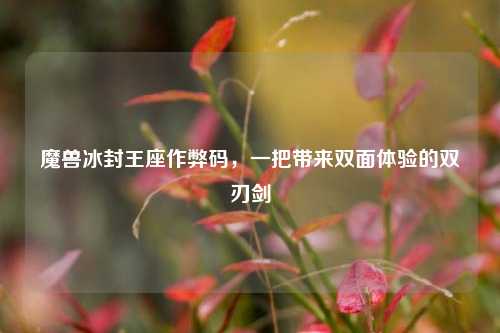魔兽冰封王座作弊码,一把带来双面体验的双刃剑