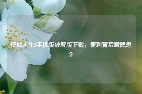 模拟人生3手机版破解版下载,便利背后藏隐患?