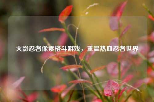 火影忍者像素格斗游戏,重温热血忍者世界